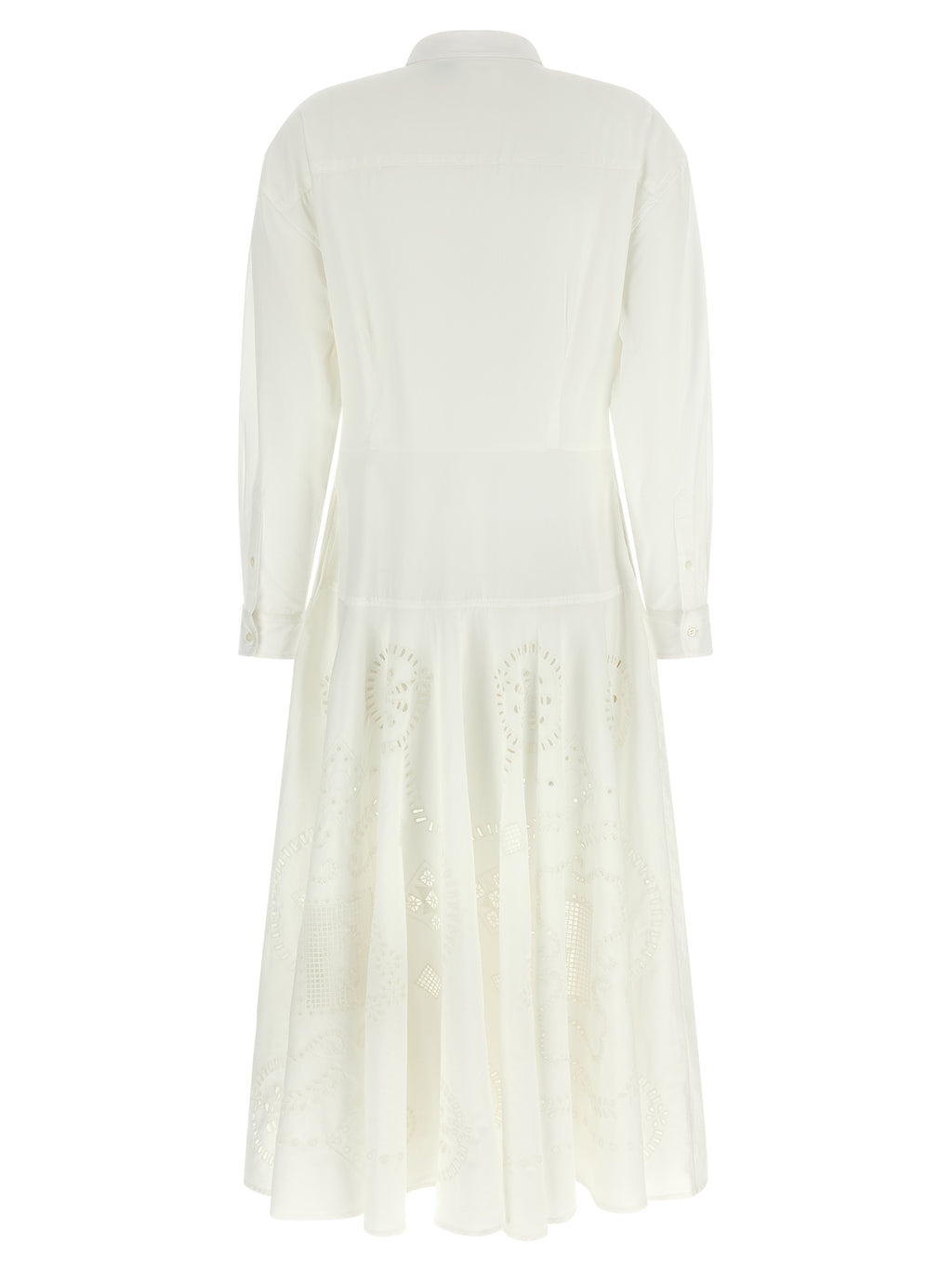 Polo Ralph Lauren White Cotton Midi Dress