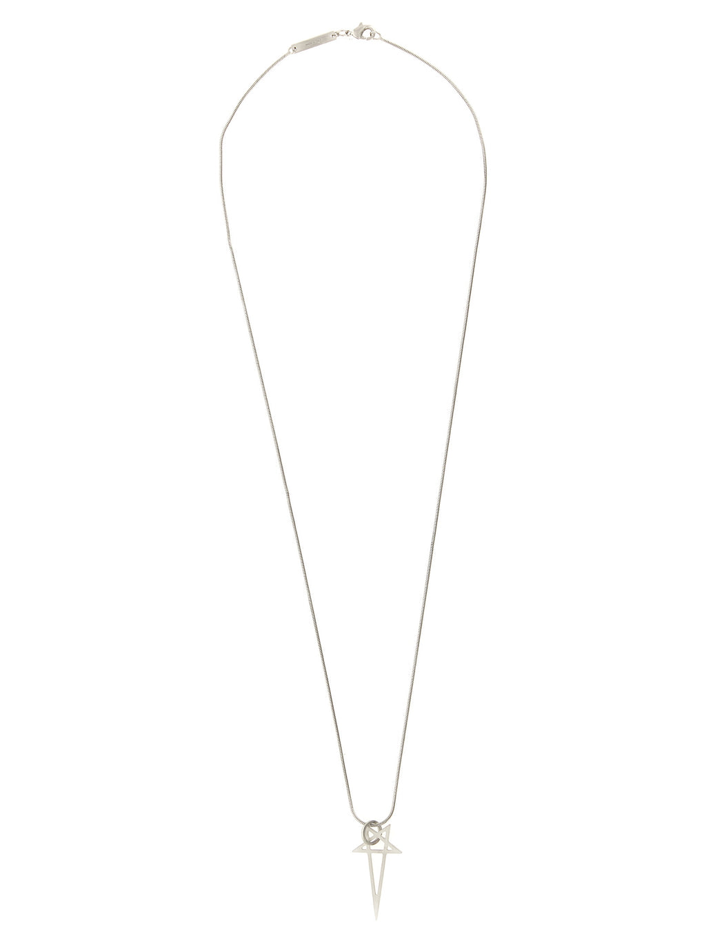 Rick Owens Silver Brass Necklace
