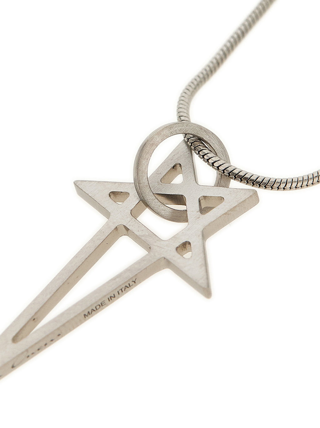 Rick Owens Silver Brass Necklace