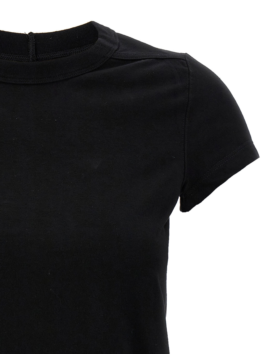 Rick Owens Black Cotton T-Shirt