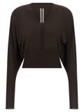 Rick Owens Brown Virgin Wool Shirt
