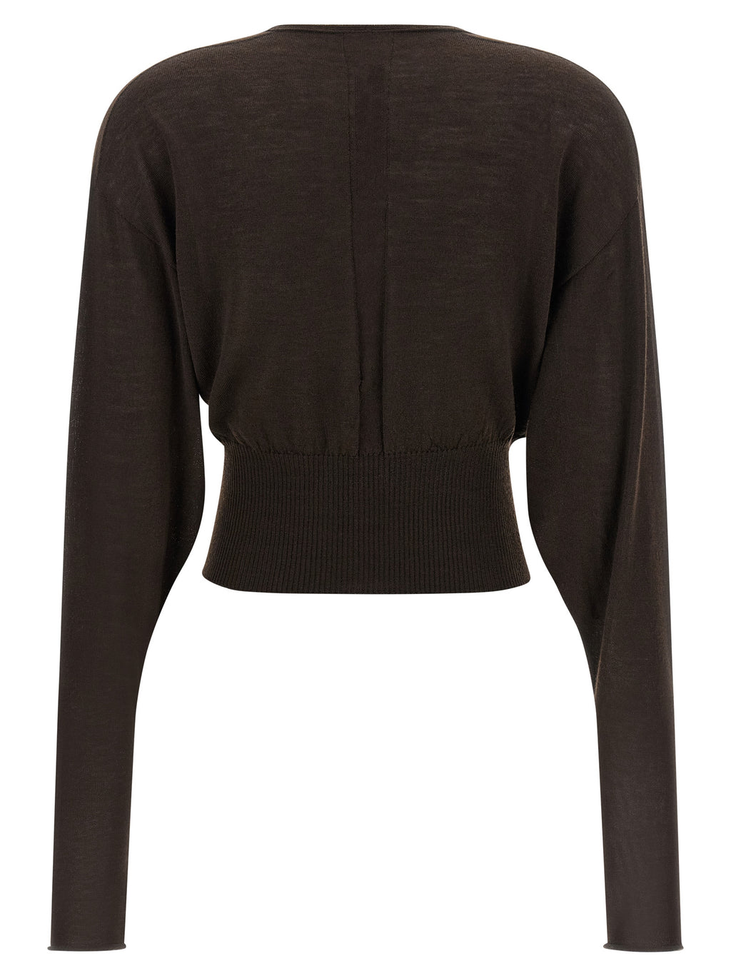 Rick Owens Brown Virgin Wool Shirt