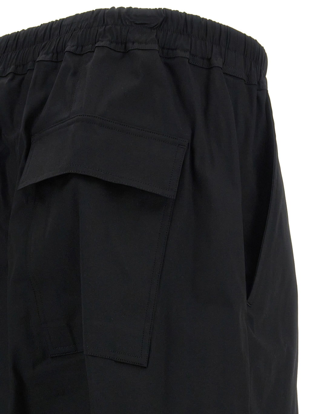 Rick Owens Black Cotton Casual Pants