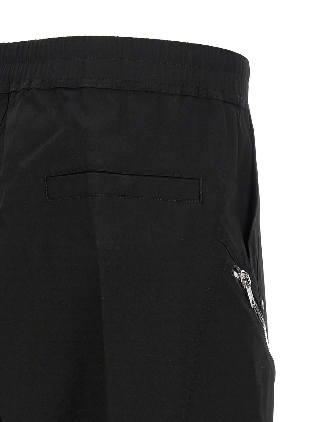 Rick Owens Black Cotton Bermuda Shorts