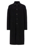 Rick Owens Black Virgin Wool Coat