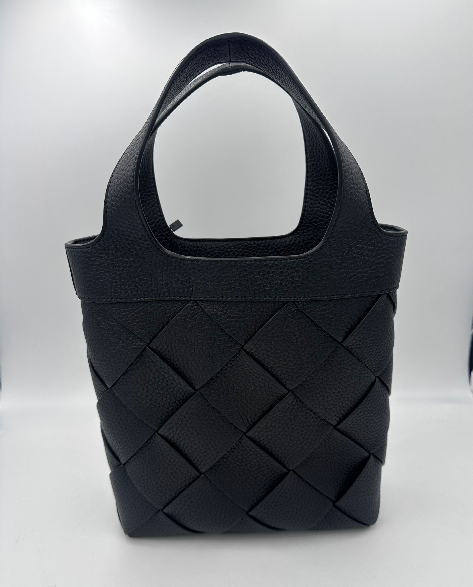 Bottega Veneta BOTTEGA VENETA Small DIAGO Black Handbag