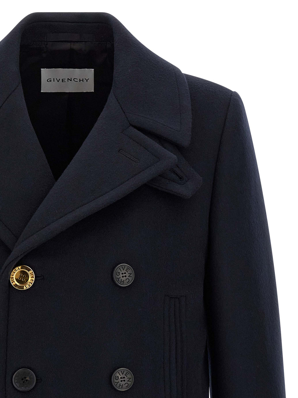 Givenchy Blue Wool Coat