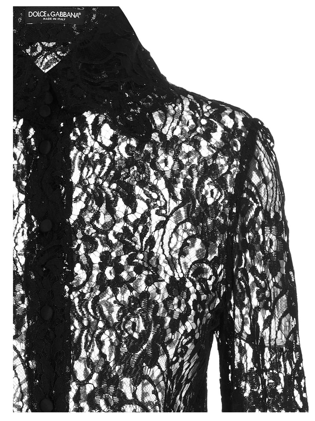 Dolce & Gabbana Black Polyamide Blouse