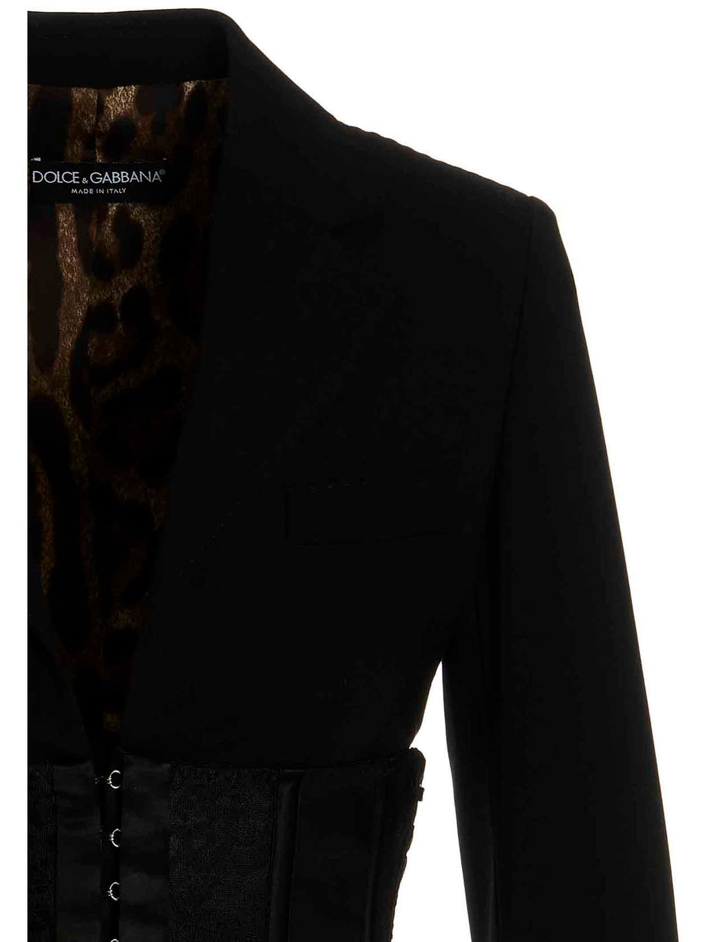 Dolce & Gabbana Black Virgin Wool Blazer