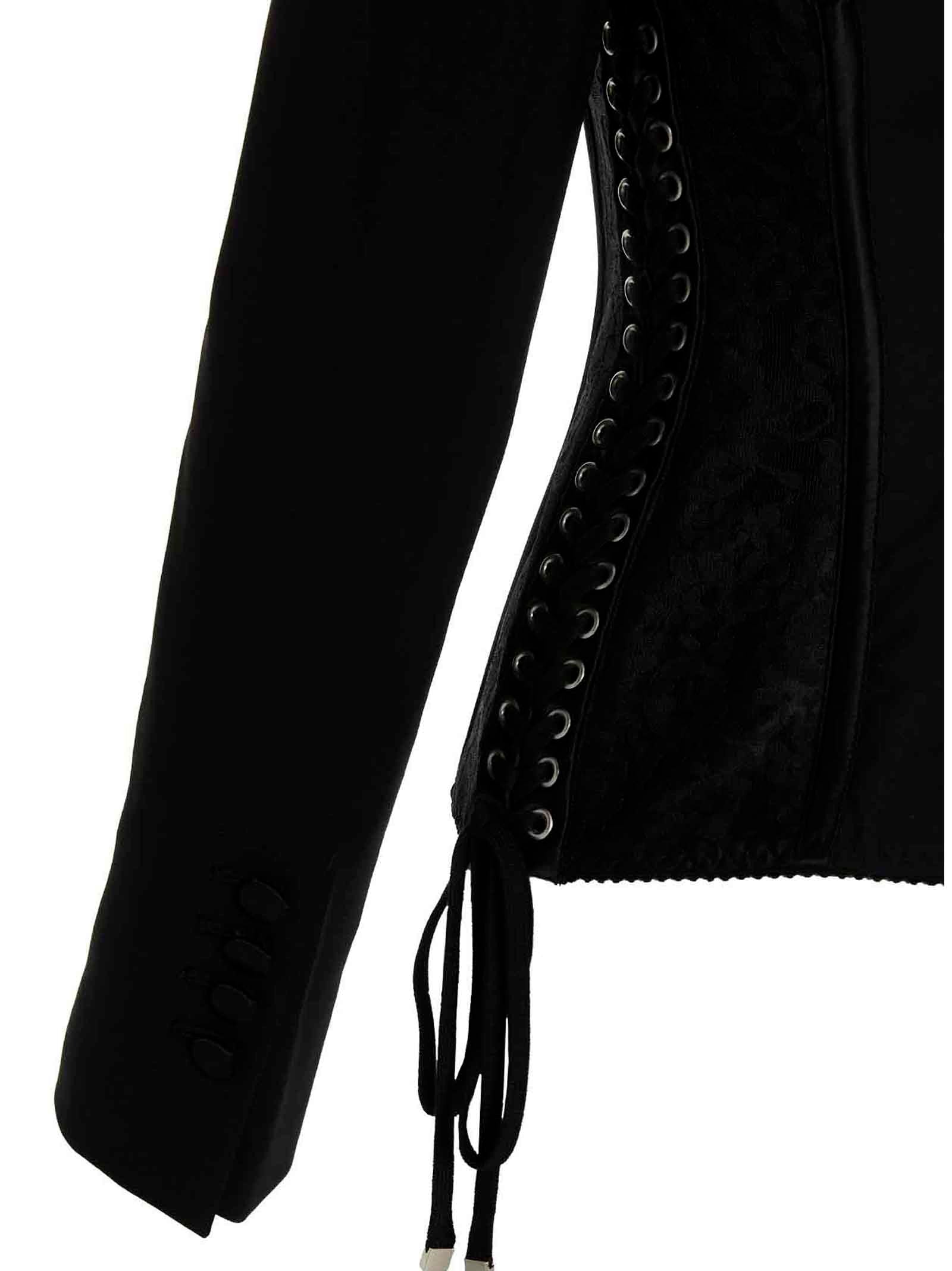 Dolce & Gabbana Black Virgin Wool Blazer