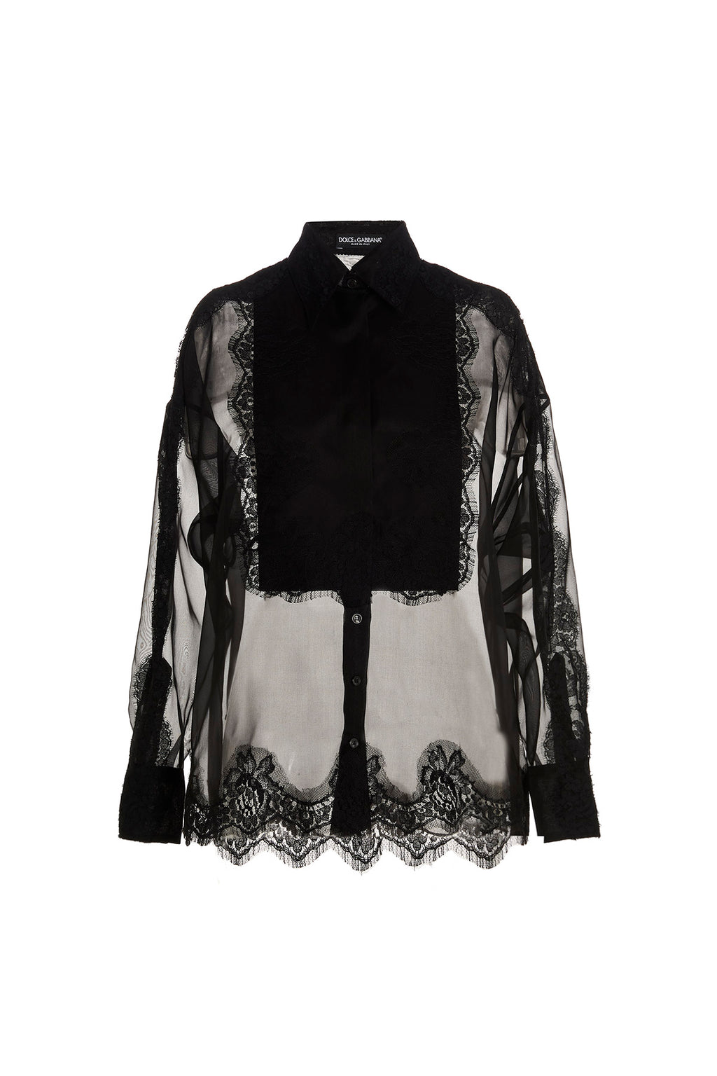 Dolce & Gabbana Black Silk Blouse