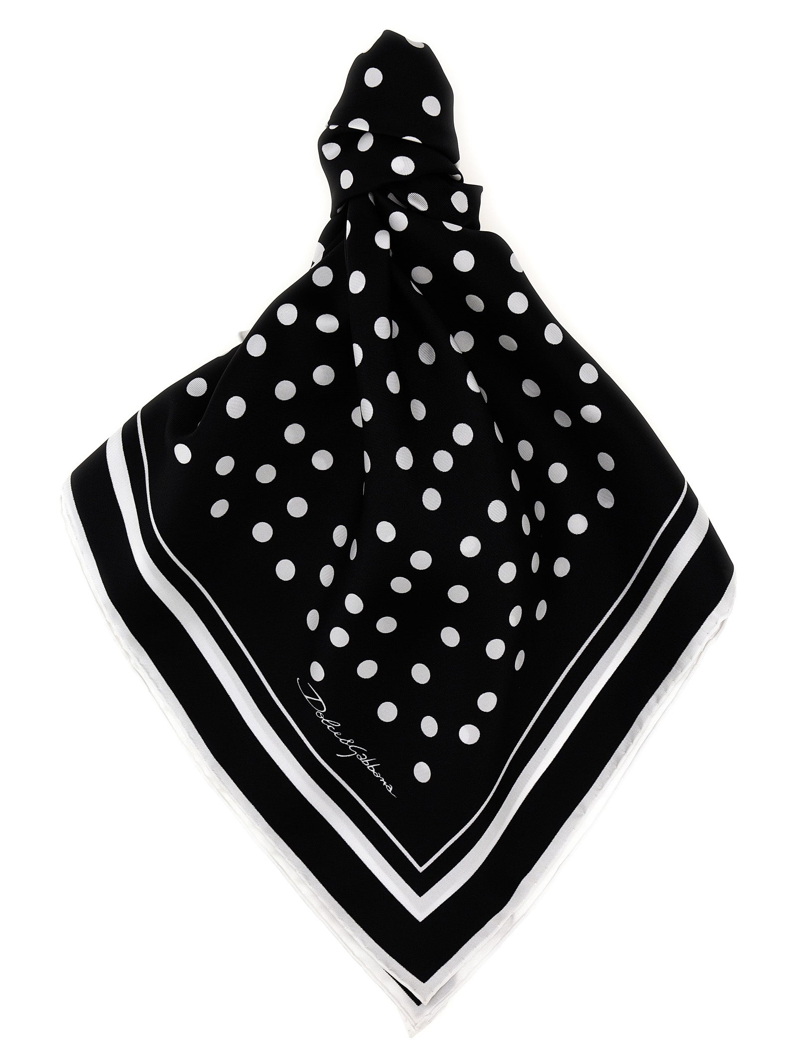 Dolce & Gabbana Bicolor Silk Scarf