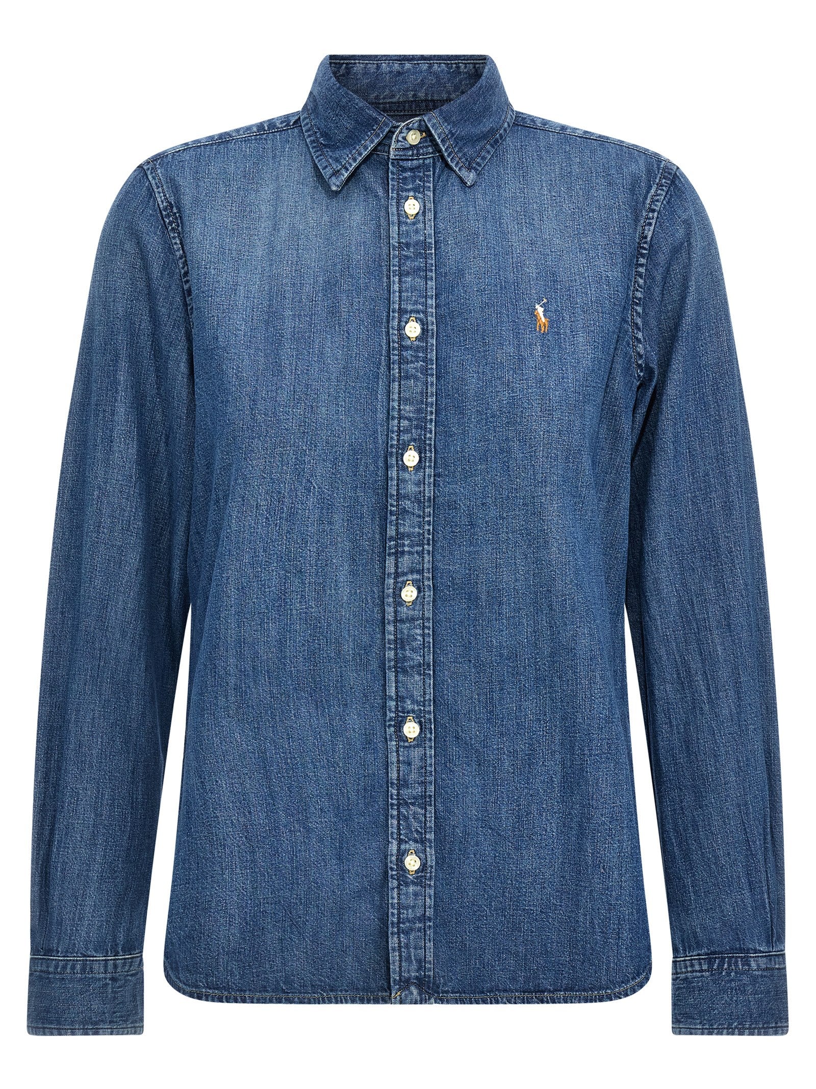 Polo Ralph Lauren Blue Cotton Blouse
