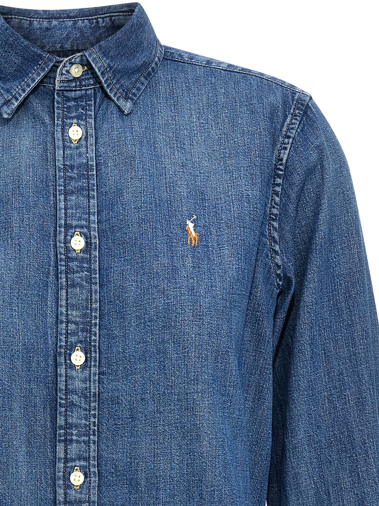 Polo Ralph Lauren Blue Cotton Blouse