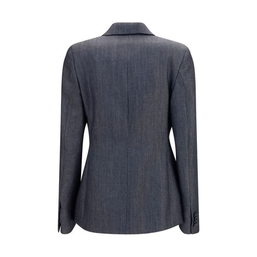 Balenciaga Grauer Oversized-Blazer aus Wolle