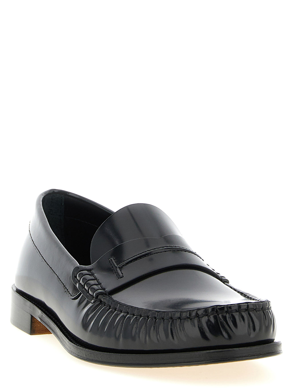 Tom Ford Black Calfskin Slip-On Loafers