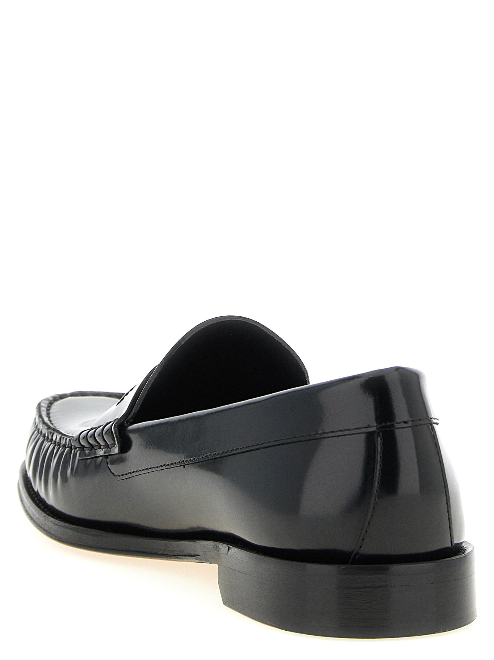Tom Ford Black Calfskin Slip-On Loafers