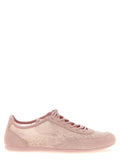 Jimmy Choo Multicolor Tencel Low Top Sneakers