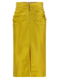 Valentino Garavani Bicolor Silk Midi Skirt