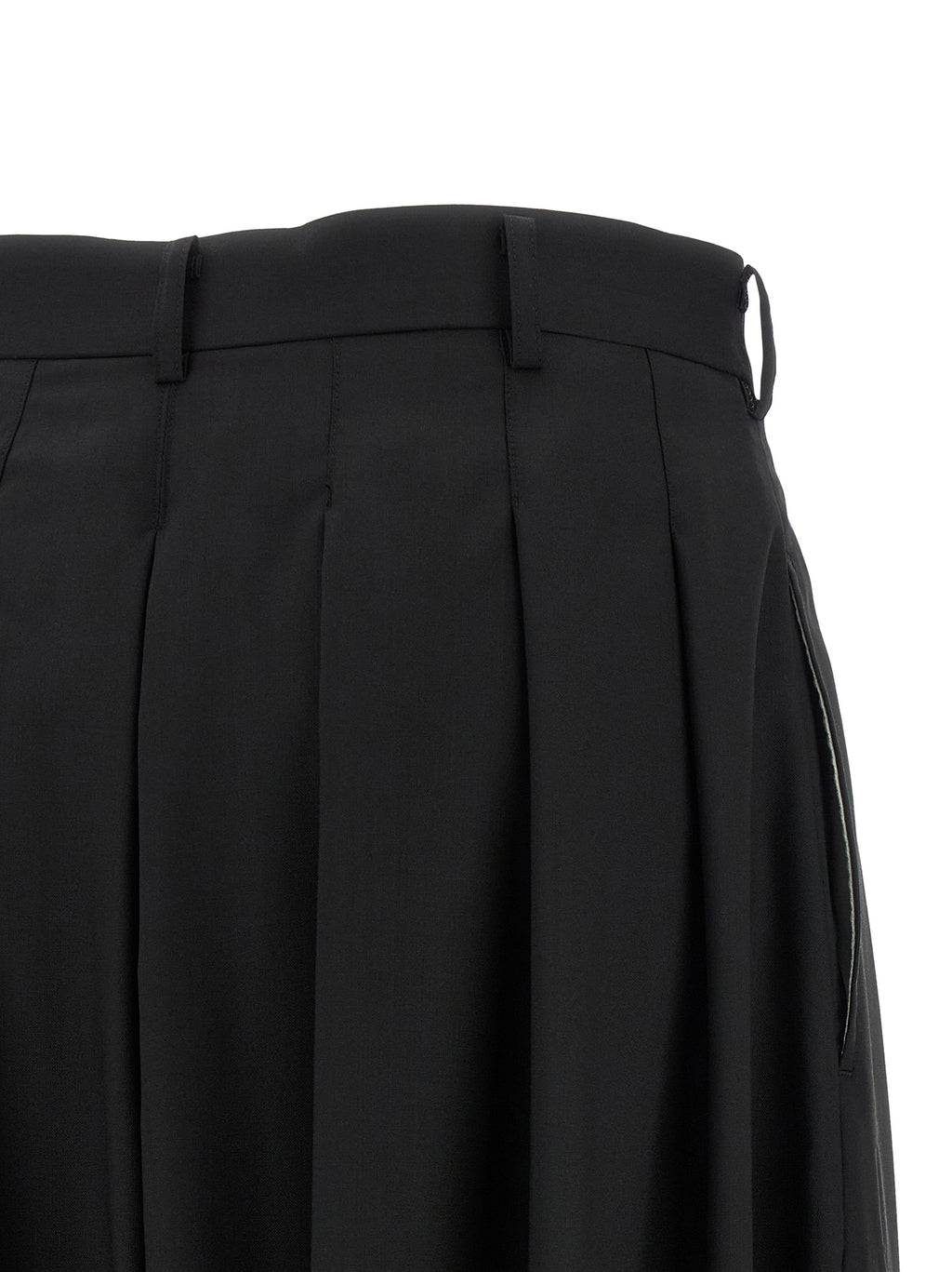 Comme Des Garçons Black Wool Pants