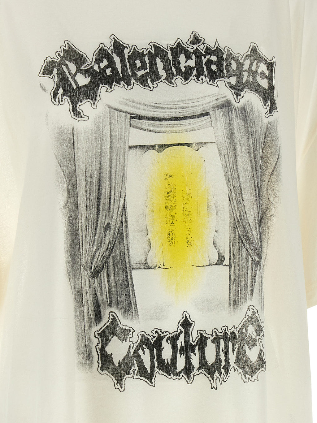 Balenciaga White Cotton T-Shirt
