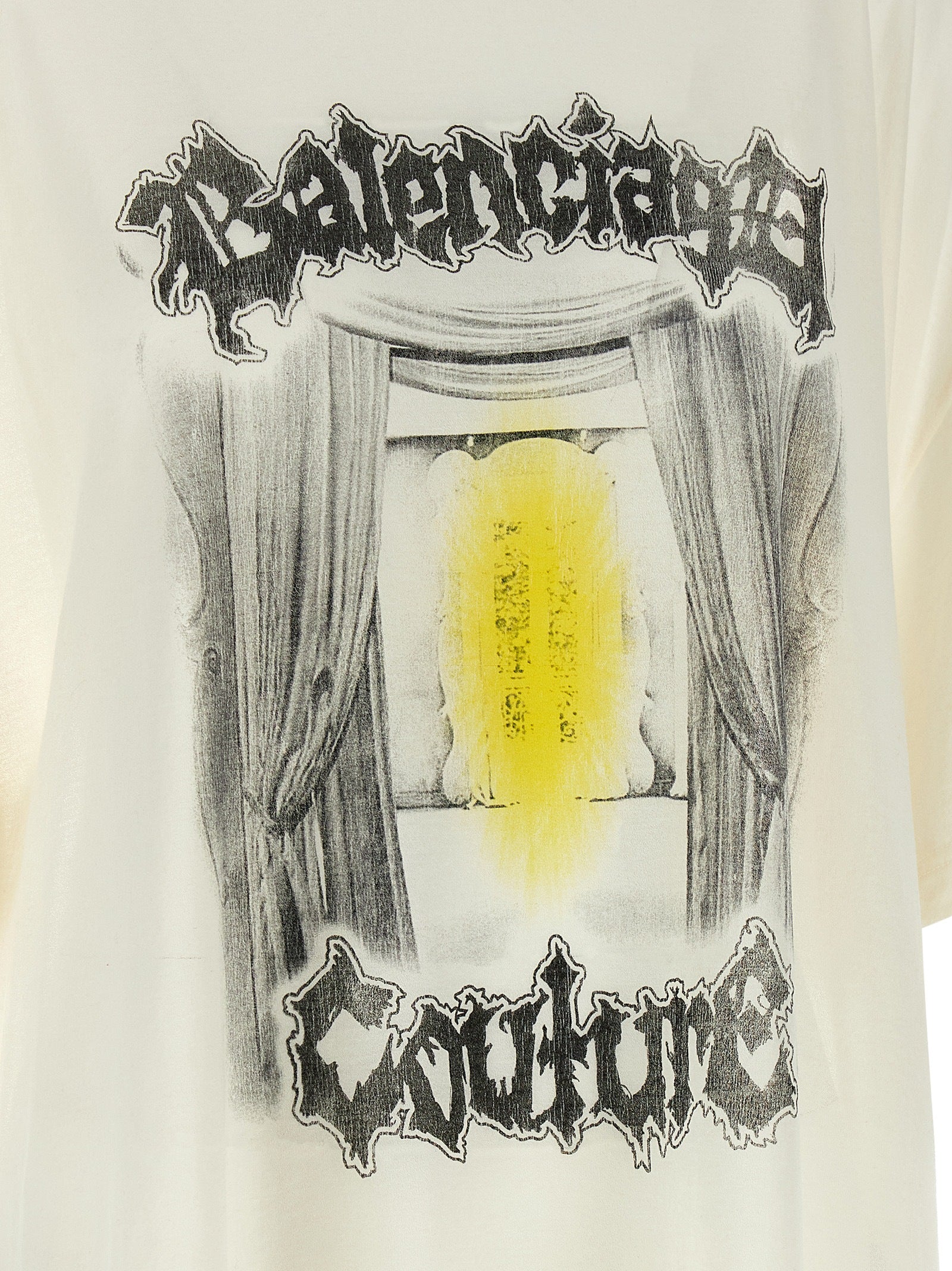 Balenciaga White Cotton T-Shirt