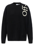 Off-White Bicolor Wool Cardigan