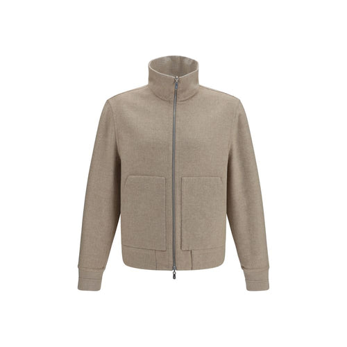 Brunello Cucinelli Beige Kaschmir-Mantel in voller Länge