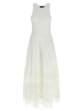 Polo Ralph Lauren White Cotton Midi Dress
