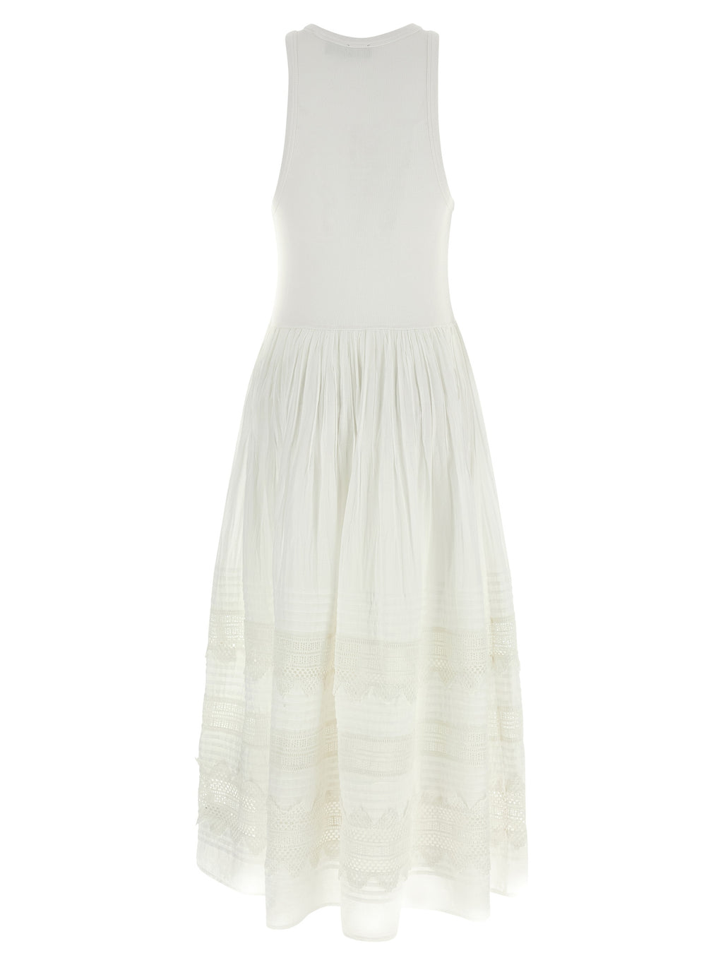 Polo Ralph Lauren White Cotton Midi Dress