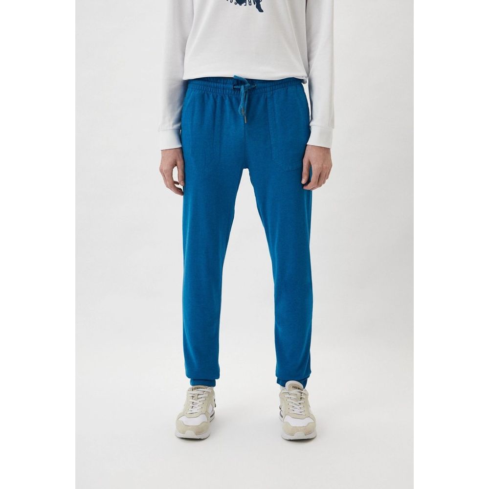 Bikkembergs Light Blue Cotton Joggers (Workout Pants)