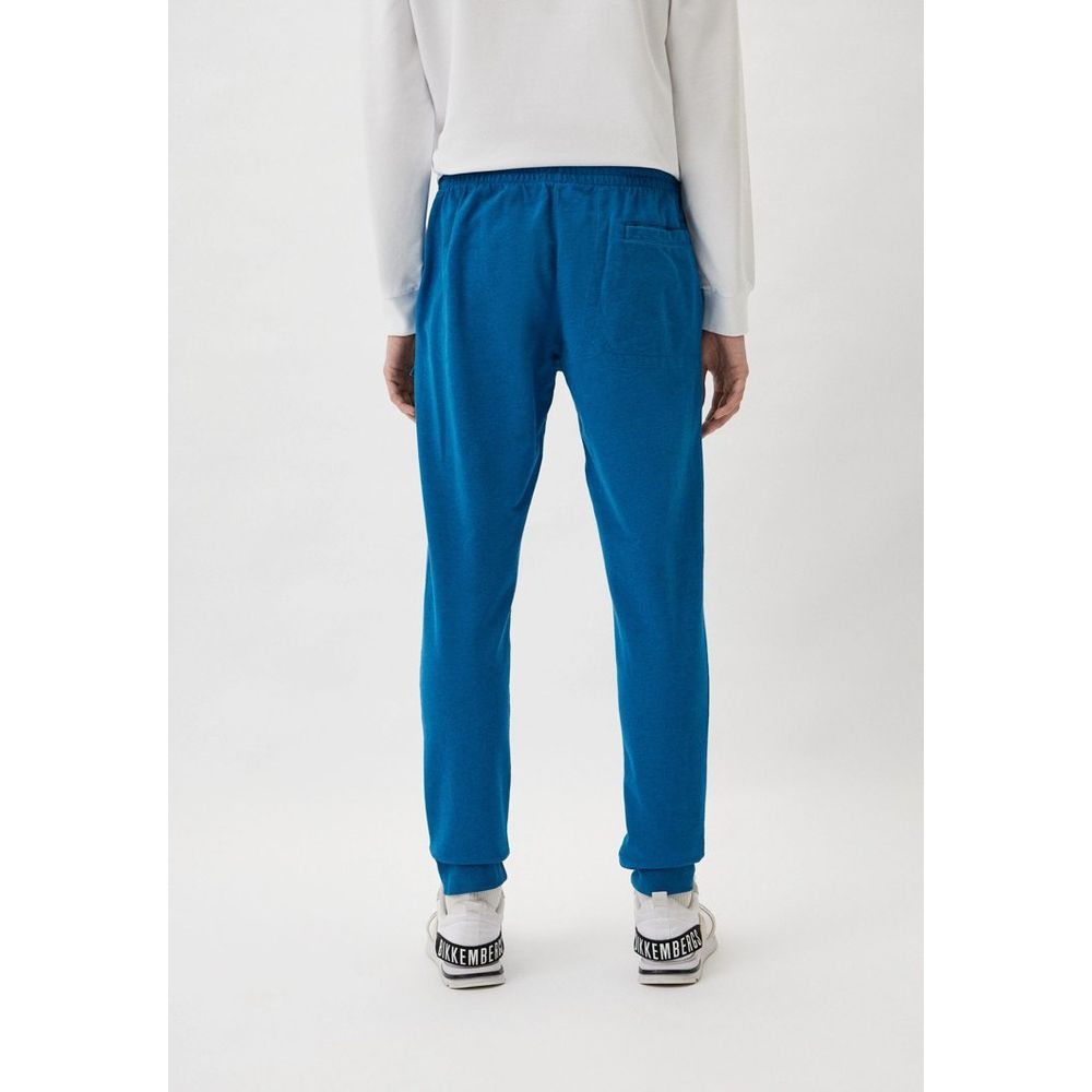 Bikkembergs Light Blue Cotton Joggers (Workout Pants)