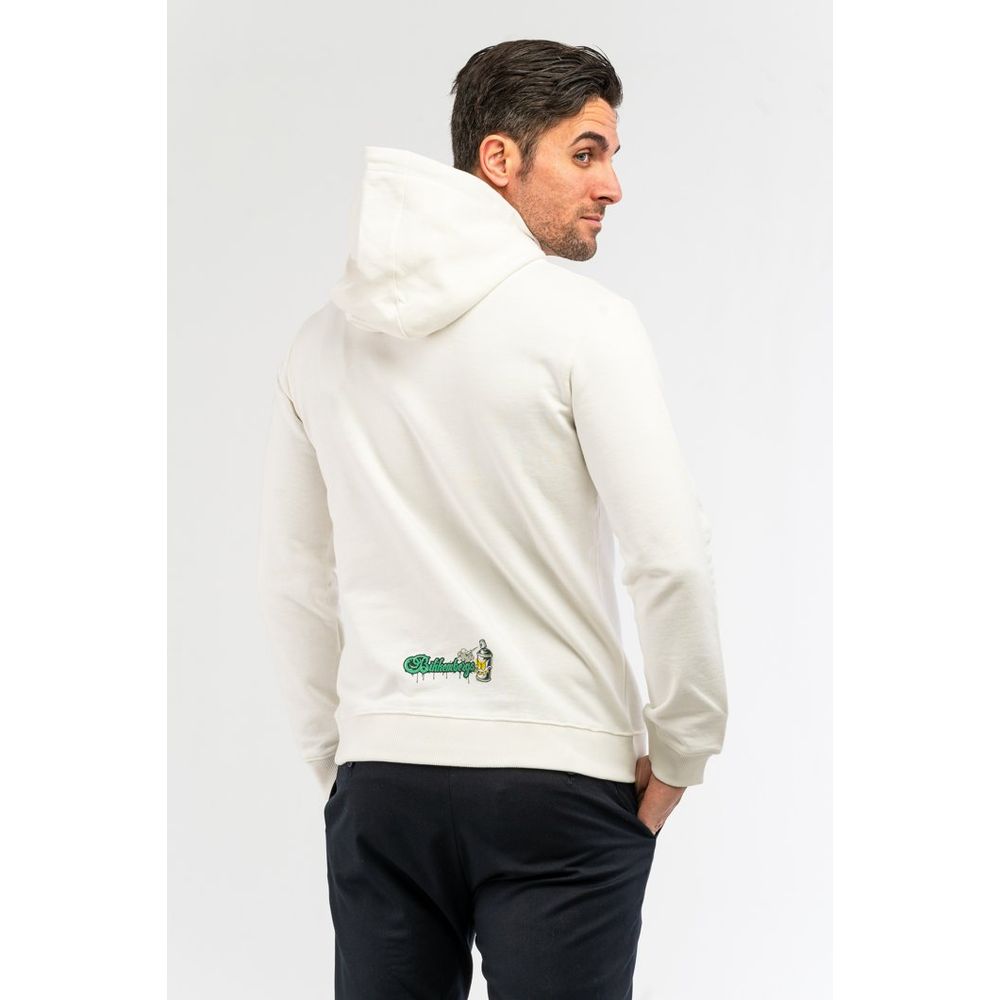 Bikkembergs White Cotton Sweatshirt