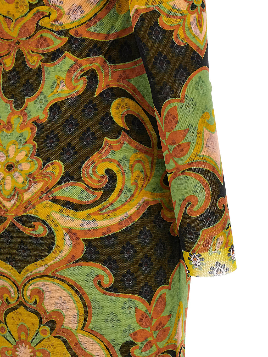 Etro Multicolor Viscose Midi Dress