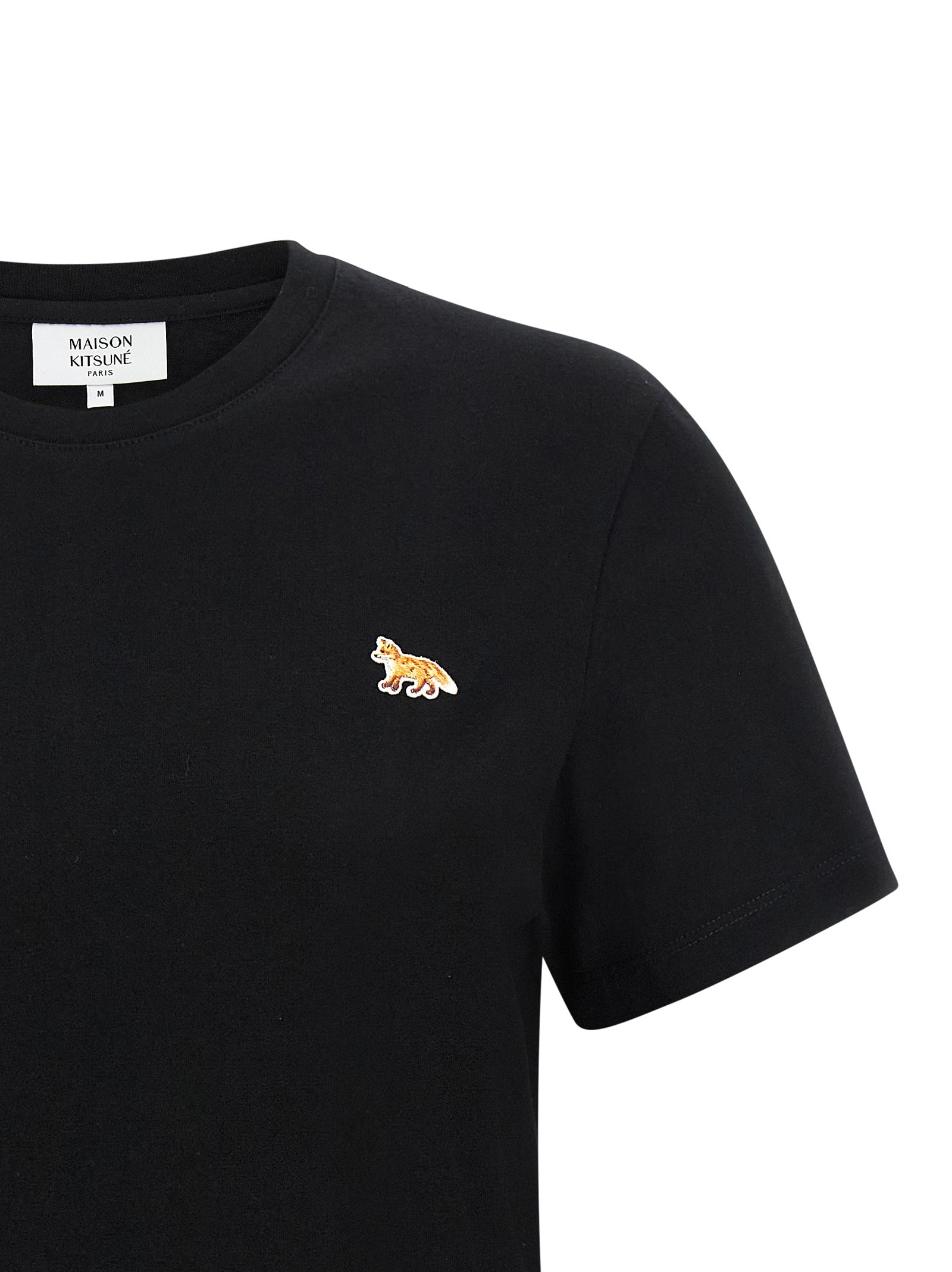 Maison Kitsuné Black Cotton T-Shirt