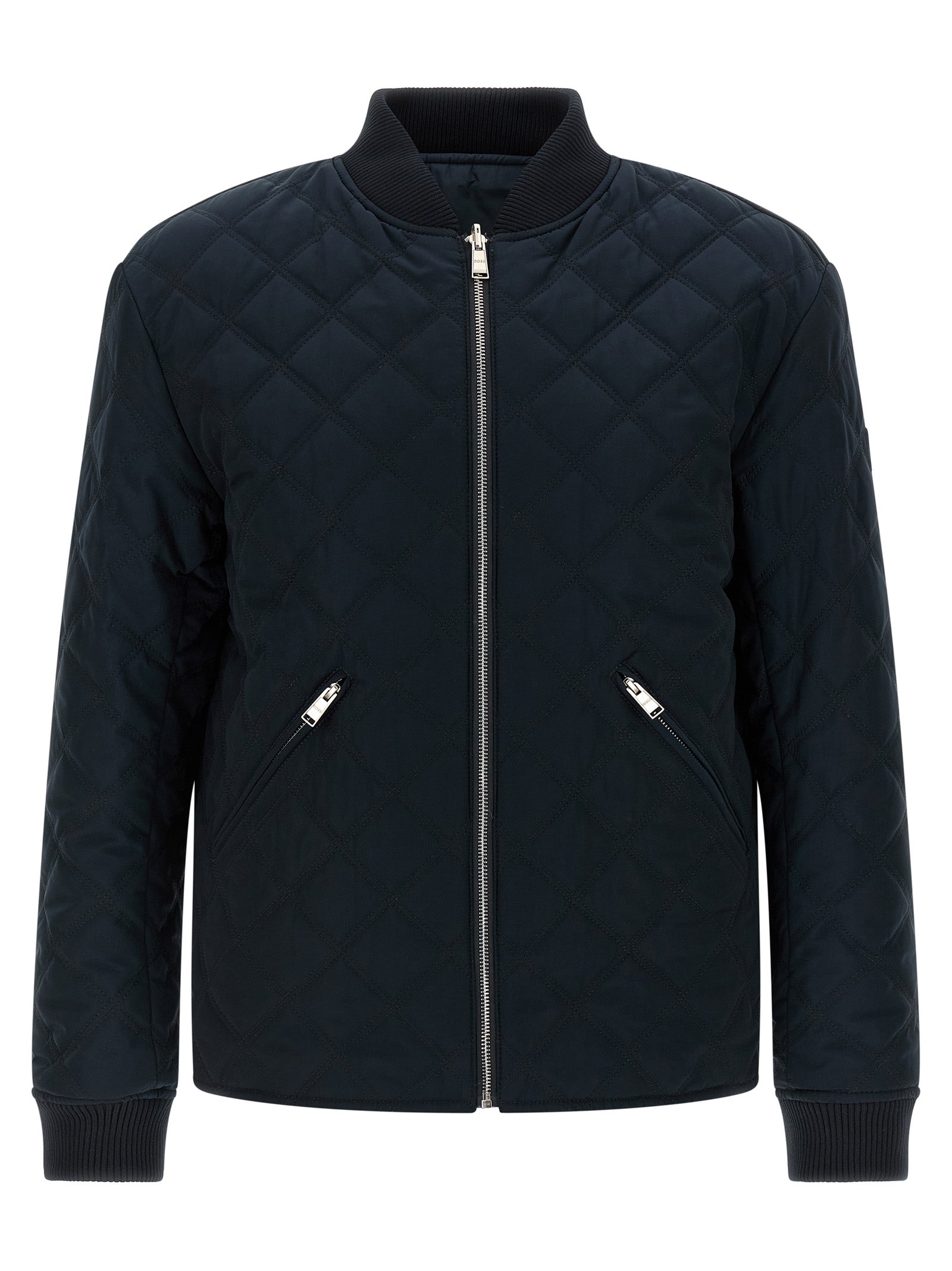 Hugo Boss Blue Polyester Shell Jacket