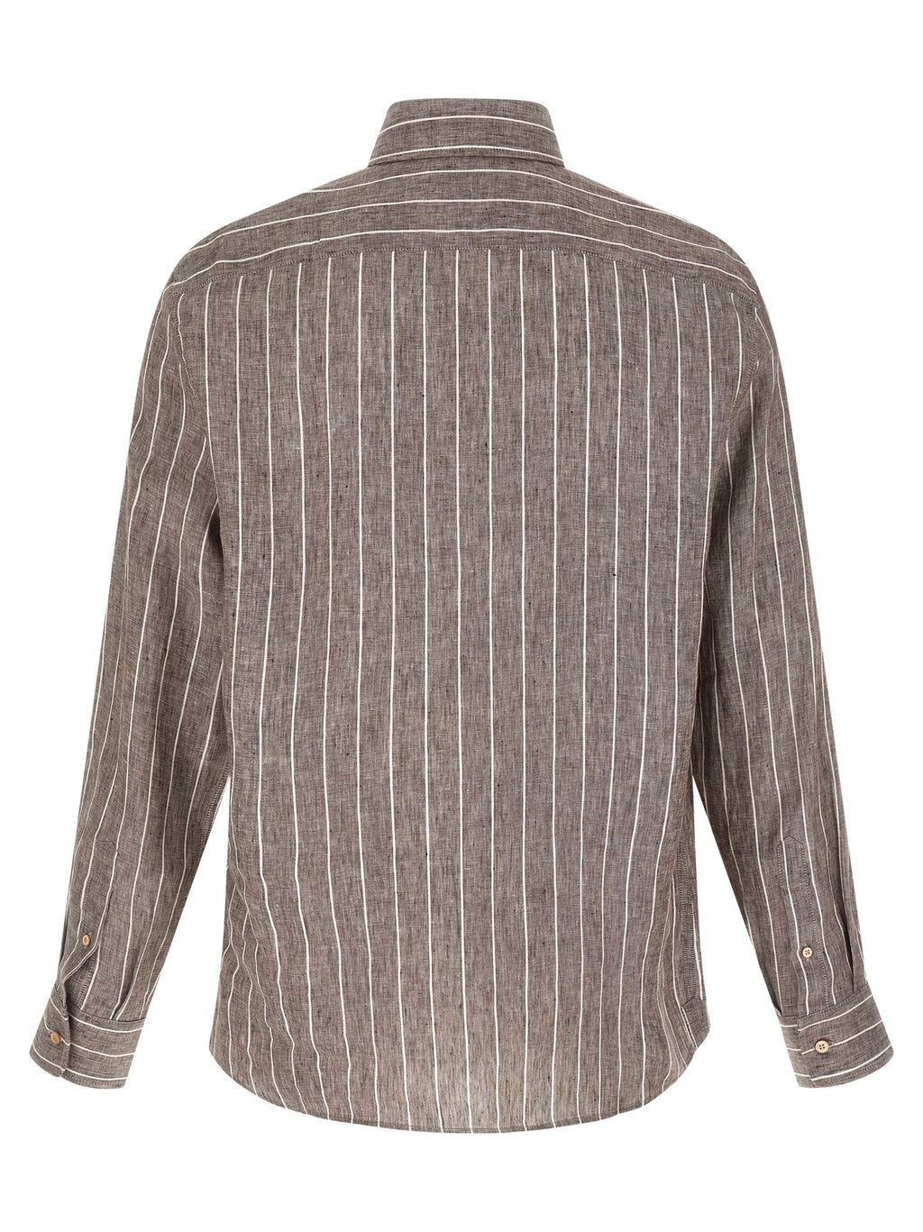 Brunello Cucinelli Brown Linen Blouse