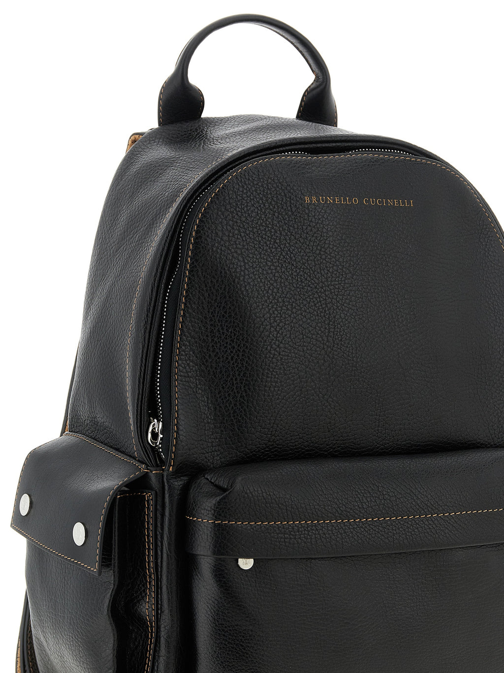 Brunello Cucinelli Black Calfskin Backpack