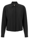 Fabiana Filippi Black Virgin Wool Blouse