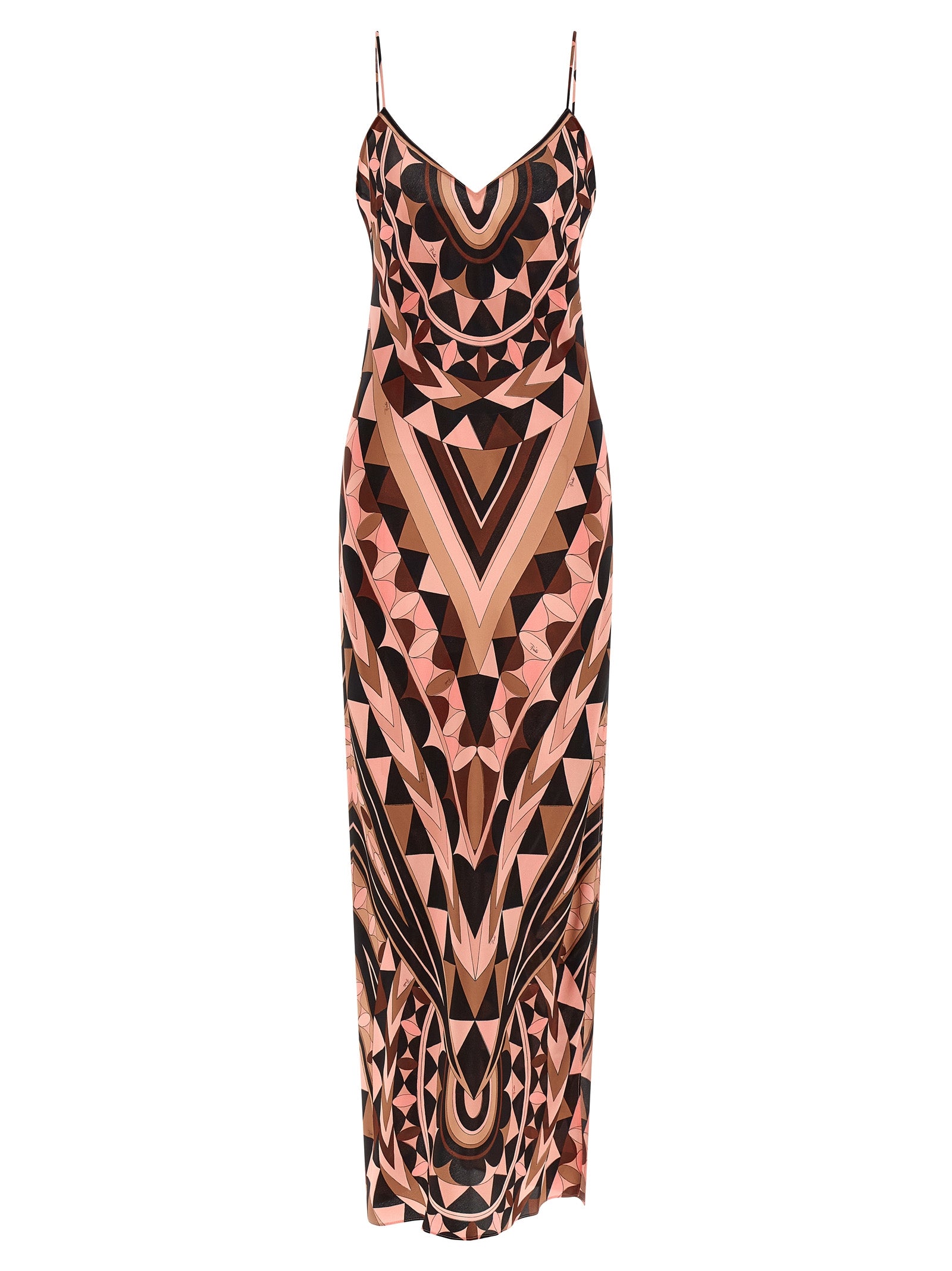 Emilio Pucci Multicolor Silk Long Dress