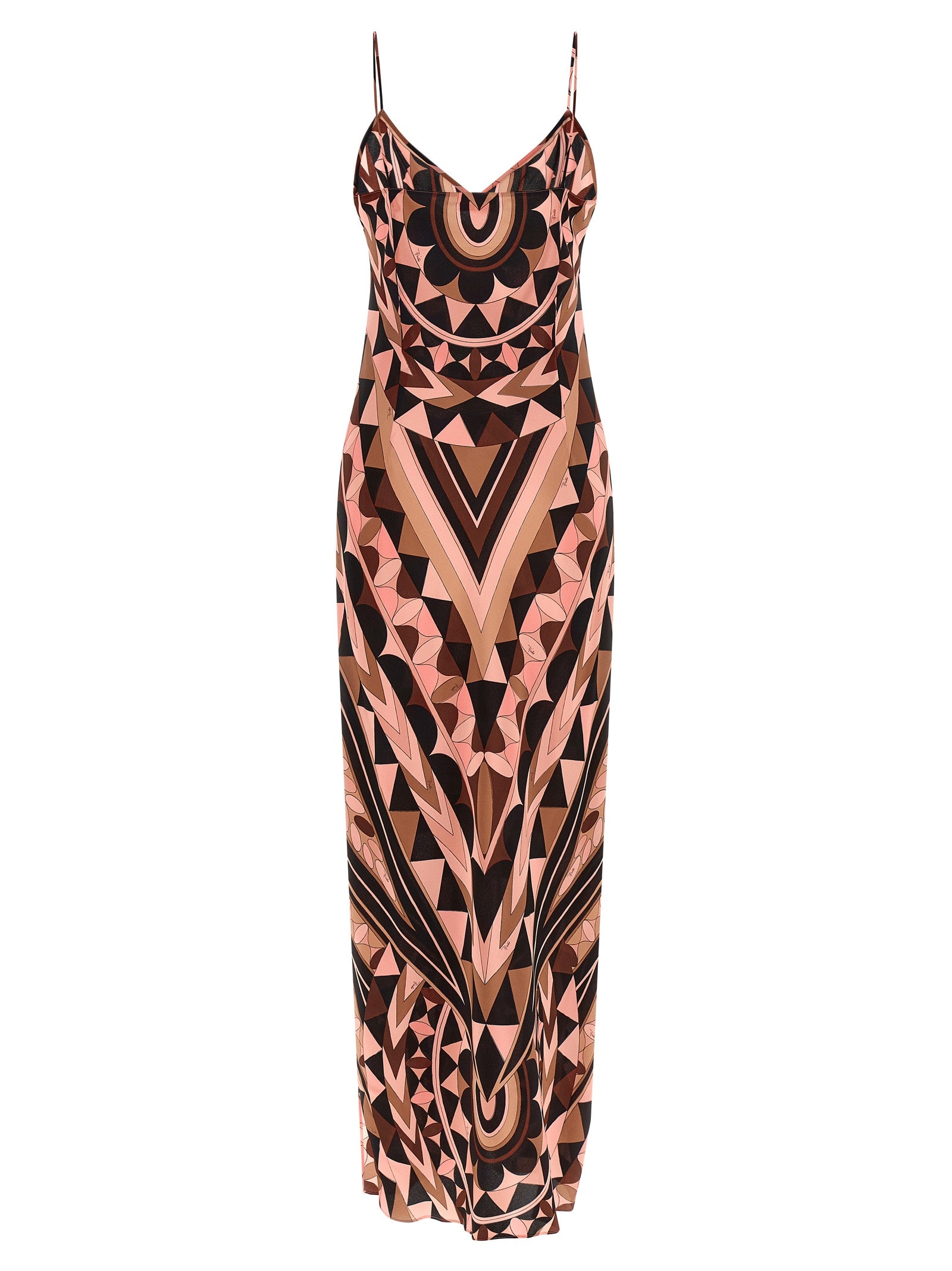 Emilio Pucci Multicolor Silk Long Dress