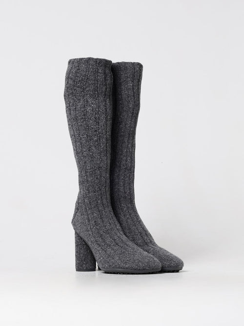 Bottega Veneta Grau Wolle Overknee