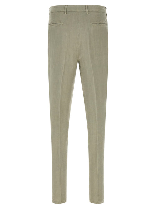 Brunello Cucinelli Zweifarbige Leinen-Freizeithose