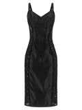 Dolce & Gabbana Black Polyamide Midi Dress