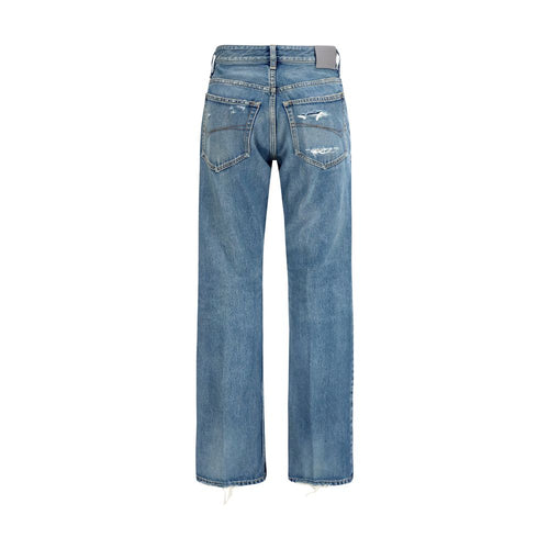 Balenciaga Blaue Jeans aus Baumwolle mit geradem Bein