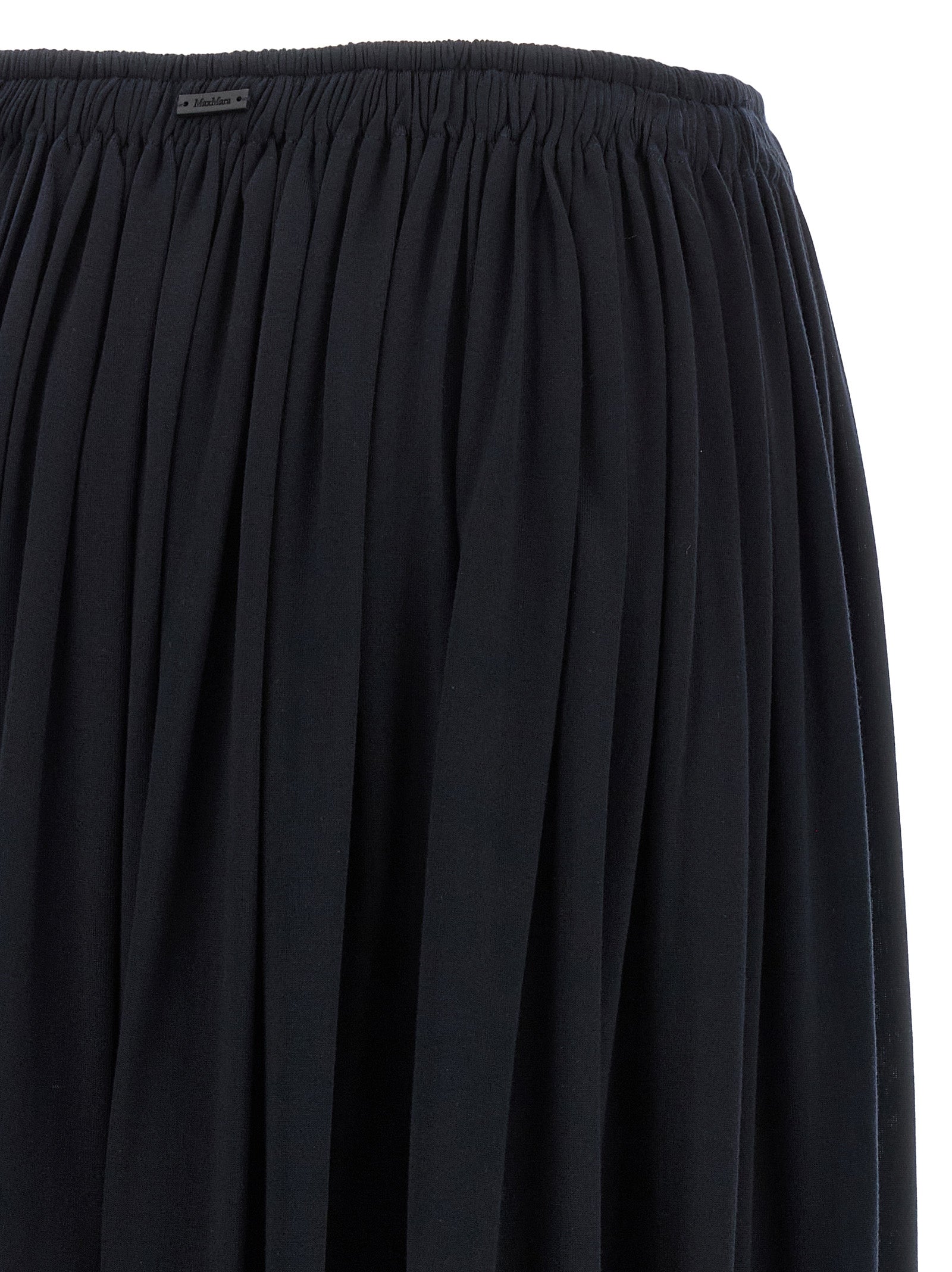 Max Mara Blauer Lyocell-Minirock