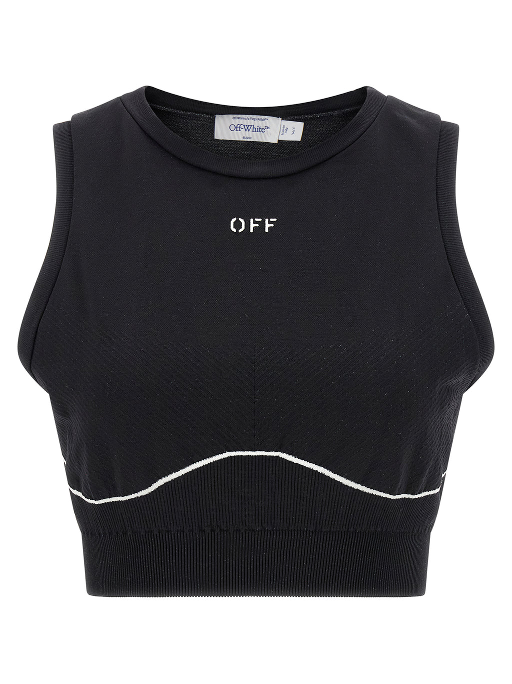 Off-White Black Polyamide Sport Bra