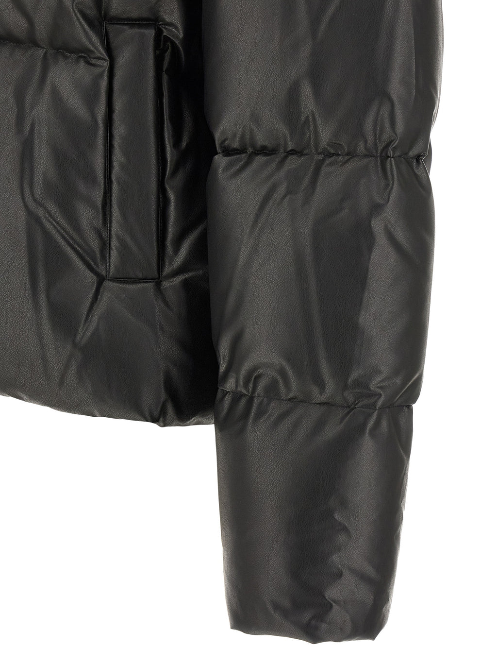 MM6 Maison Margiela Black Polyester Full-Length Jacket