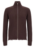 MM6 Maison Margiela Brown Cotton Cardigan