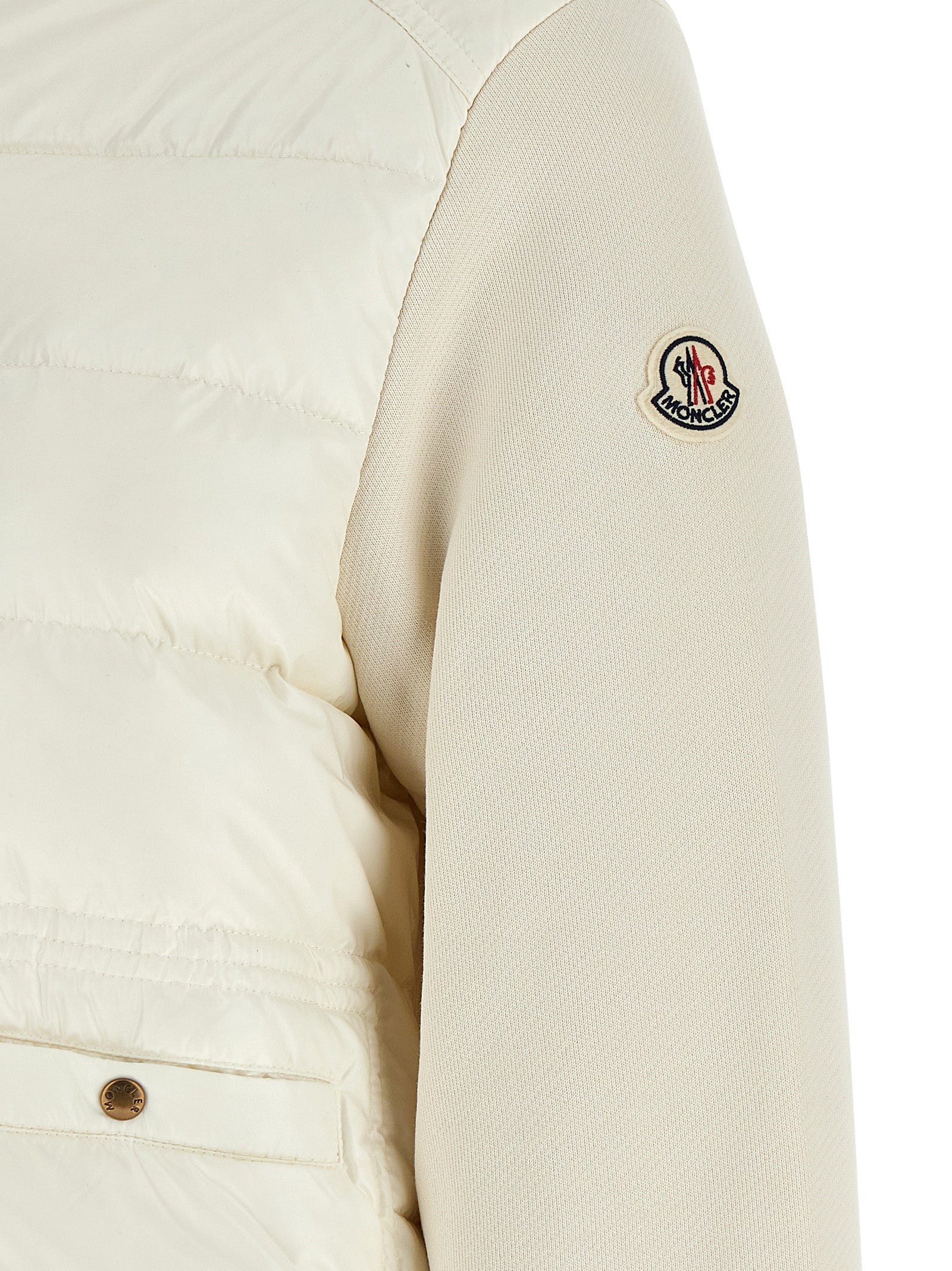 Moncler White Polyamide Cardigan